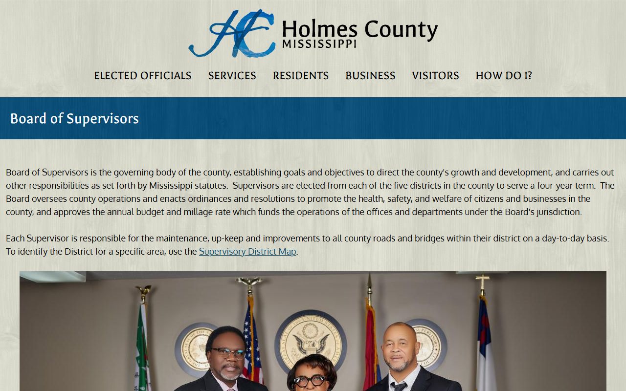 Holmes County court clerk and records office in Lexington