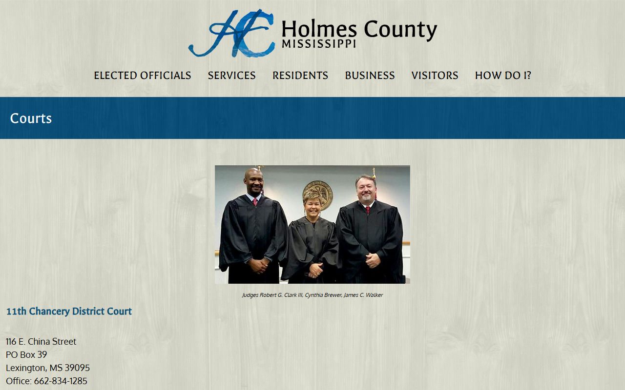 Holmes County Circuit Court records and court directory in Lexington