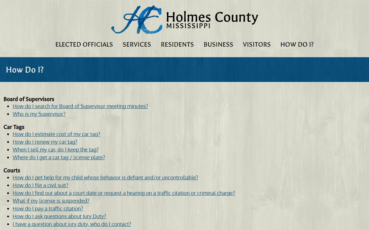 Holmes County estate records and probate case file guidance